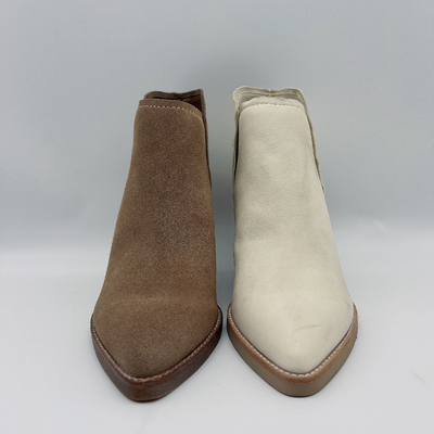 Custom Womens Leather Dress Boots Bone Soft Nappa / หนังวัวนิ่ม Upper