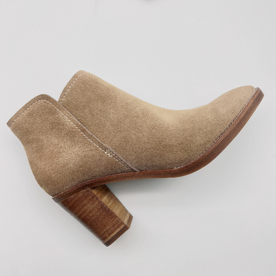 Custom Womens Leather Dress Boots Bone Soft Nappa / หนังวัวนิ่ม Upper