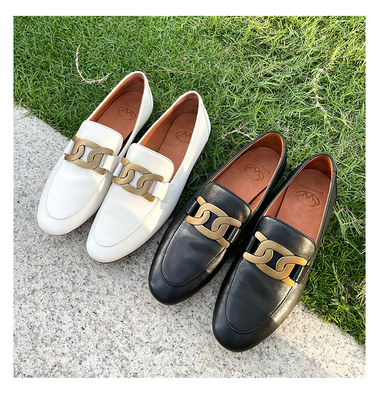 SGS Womens Leisure Shoes รองเท้าหนังวัวสไตล์ทนทาน