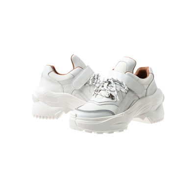 Women's White Daddy Shoes รองเท้าลำลองกีฬากันลื่น