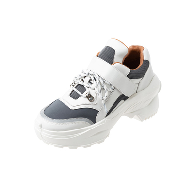 Women's White Daddy Shoes รองเท้าลำลองกีฬากันลื่น