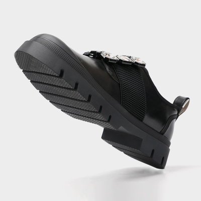 Black Flat For Women New Styles Office Lady Shoe, Casual Mary Jane Flat Shoe