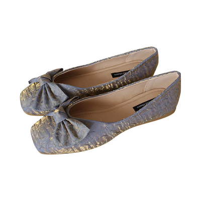 รองเท้าส้นแบน Ballerina Flats ยางสีขาว Eva Sofit สบายเสมอสำหรับผู้หญิง