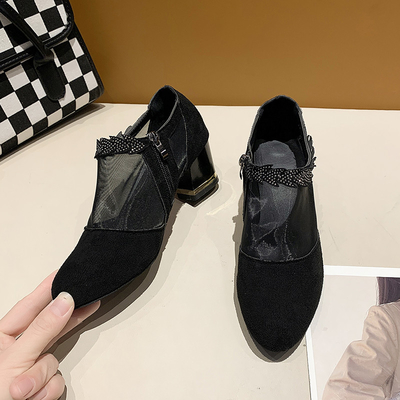 ขายส่ง รองเท้าแตะผู้หญิง Gauze กันลื่น ส้นหนา สวมทน เซ็กซี่ รองเท้าส้นสูง Wedge Platform Sandals รองเท้าเกรซ