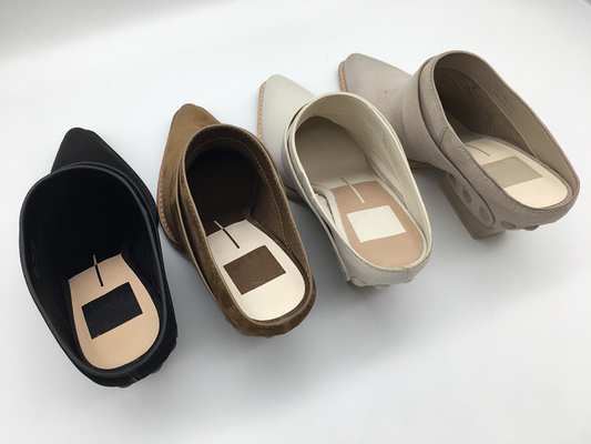 ปิด Toe Wedge ผู้หญิงหนังแต่งตัวรองเท้านุ่มทูโทนเต็มห่อบน